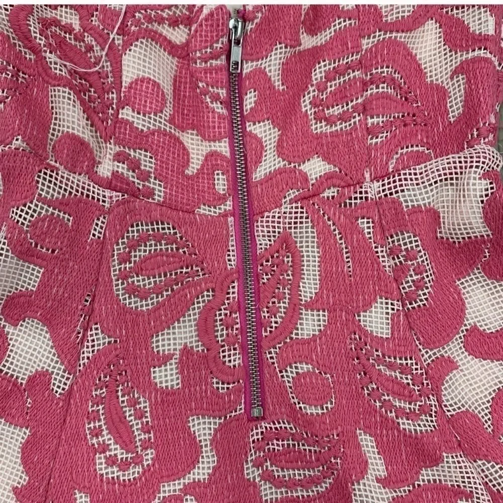 RARE Free People Fully Lined Embroidered Dress Size Small